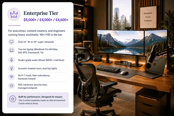 Enterprise tier remote work setup