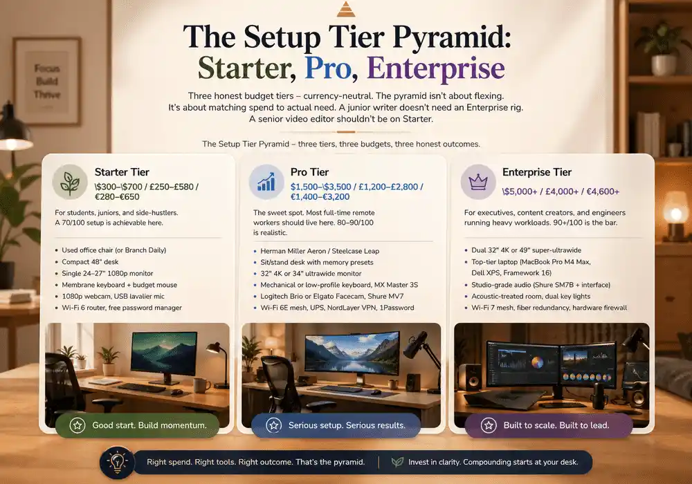 Setup tier pyramid graphic