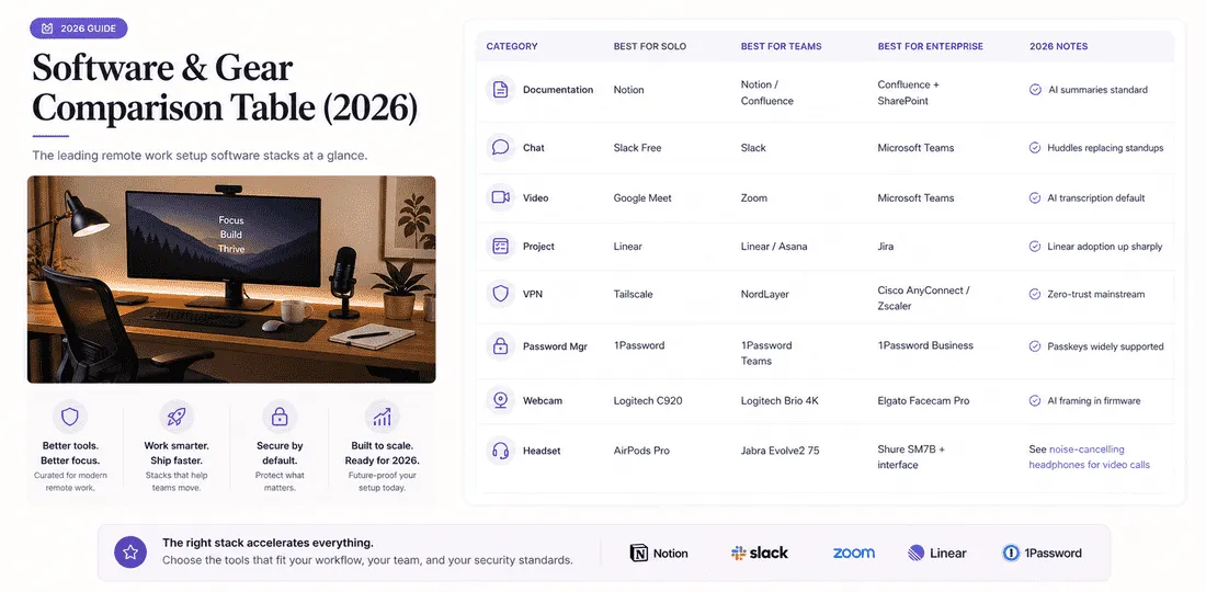 Comparison table screenshot
